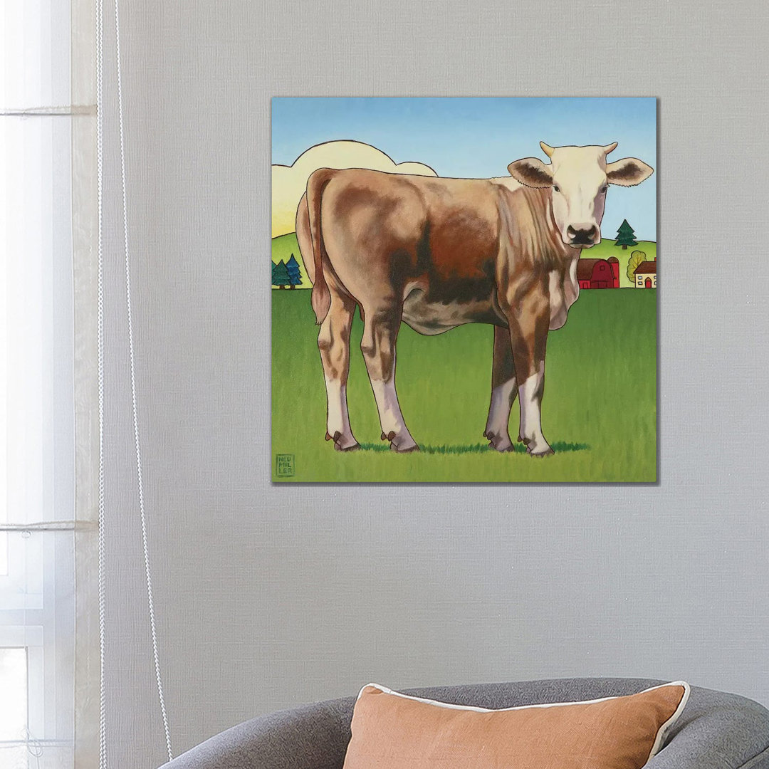 Cow Girl von Stacey Neumiller - Galerie-verpackte Leinwand Giclée auf Leinwand