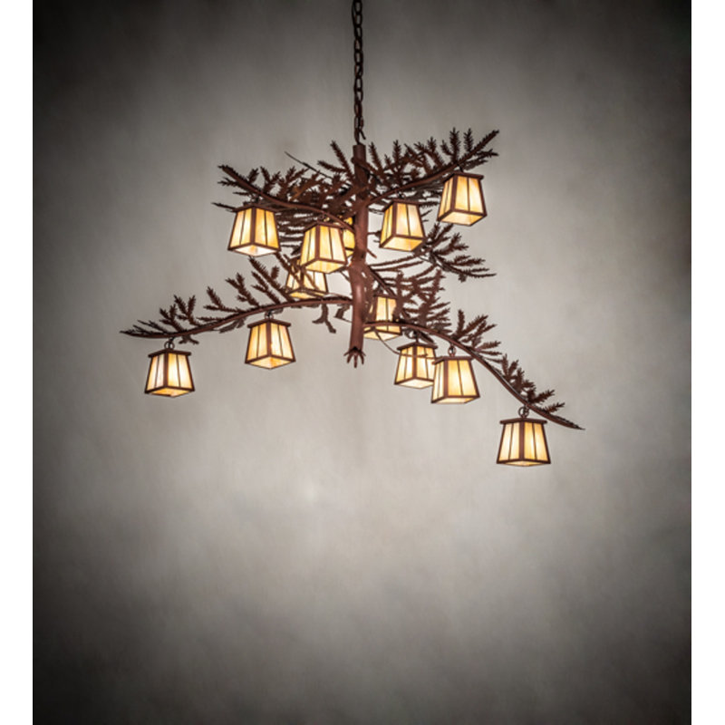 Pine Branch 12 - Light Chandelier