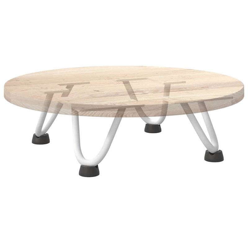 Ayauna Table Leg, White, 10cm H x 12cm W x 12cm D