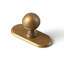 Traditional Mushroom Drawer Knob with Backplate-130732115