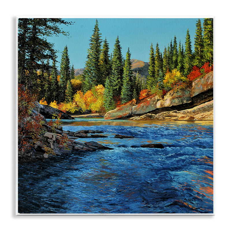 "Morning Rush River", art mural par Andrew Kiss