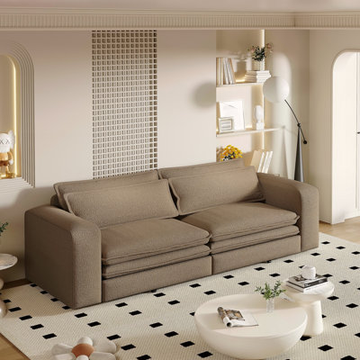 Canapé-lit 93 po pour très grand lit, canapé-lit escamotable, canapé-lit convertible 3 en 1, méridienne, canapé-lit 3 places avec 2 coussins lombaires pour le salon, bureau