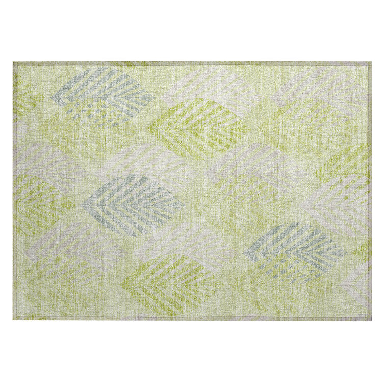 Neysa Washable Floral Indoor / Outdoor Rug