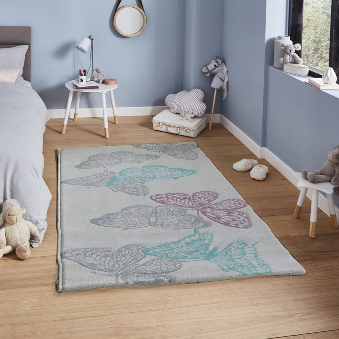 Machine Woven Grey Indoor Rug