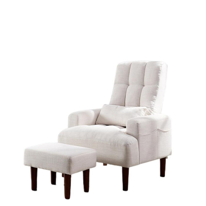 Fauteuil de loisir et de loisirs, Blanc, crème