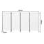 324cm W x 169cm H 4 - Panel Metal Folding Room Divider-1752143297