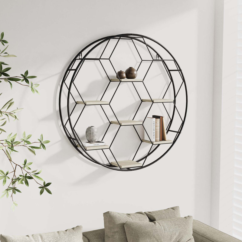 Jefthy Circle Accent Shelf