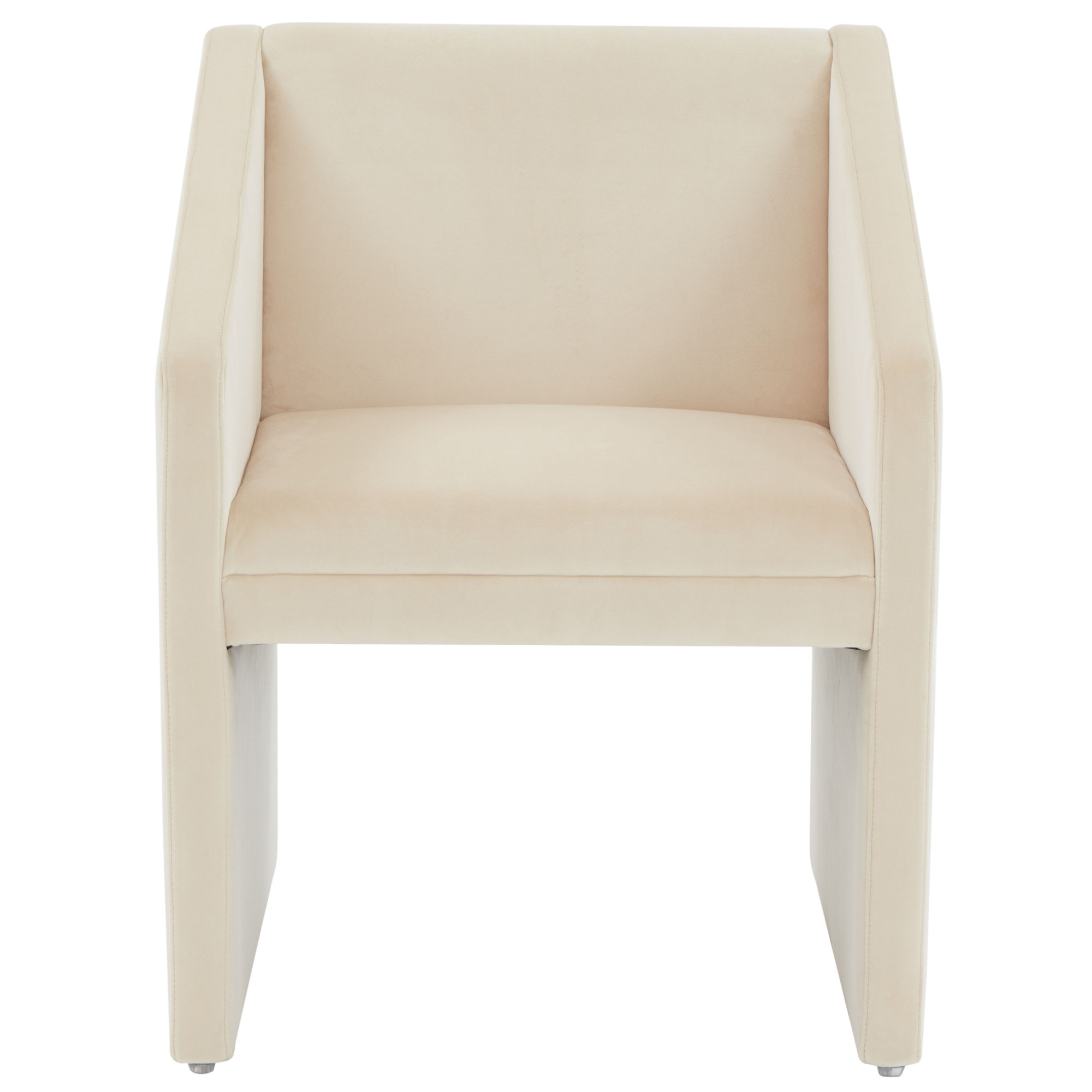Dimeo Upholstered Armchair, Cream Velvet