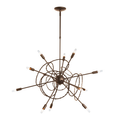 Olympus 12 - Light Sputnik Sphere Chandelier