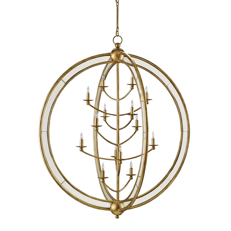 Lustre de globe de style bougie 14 lumières Aphrodite