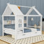 Lit plateforme en bois 2 tiroirs avec tablettes et toit-1342354860-1342354857