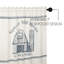  Rideau de douche 100% coton