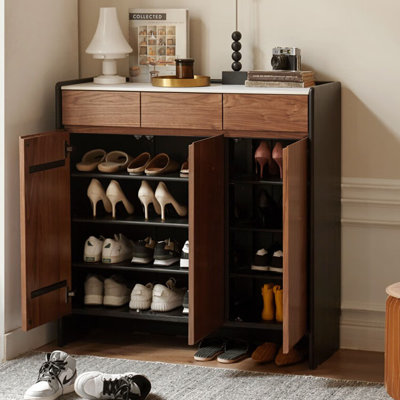 American style home storage shoe cabinet