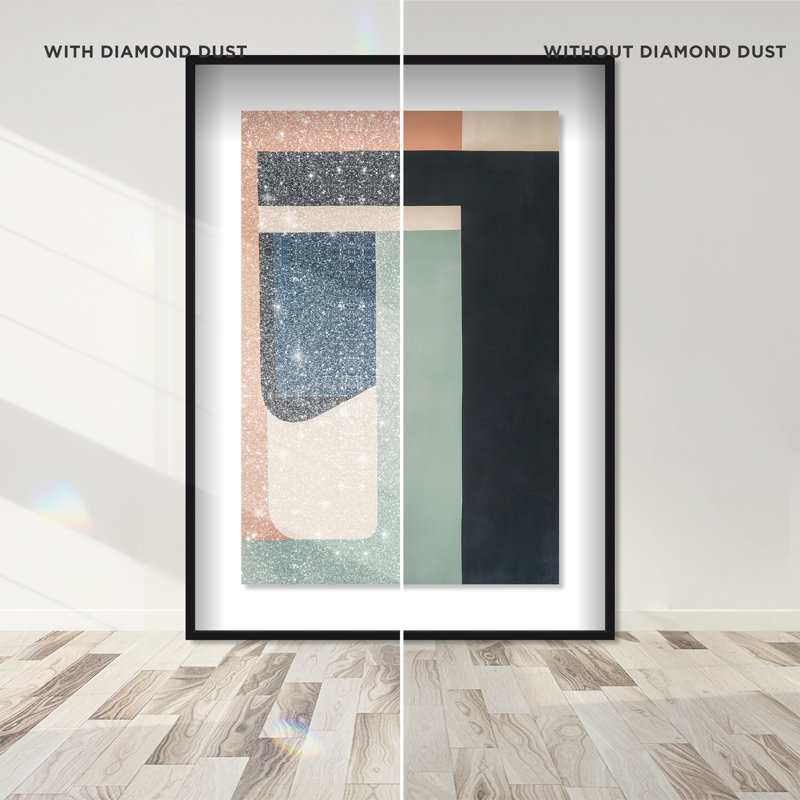 Eternal Shores Shadowbox Abstract Print by Oliver Gal, Black Frame, 10 x 15, 16.5"H x 11.5"W, Black Frame
