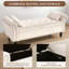 133cm Wide Velvet Standard Ottoman-457455984