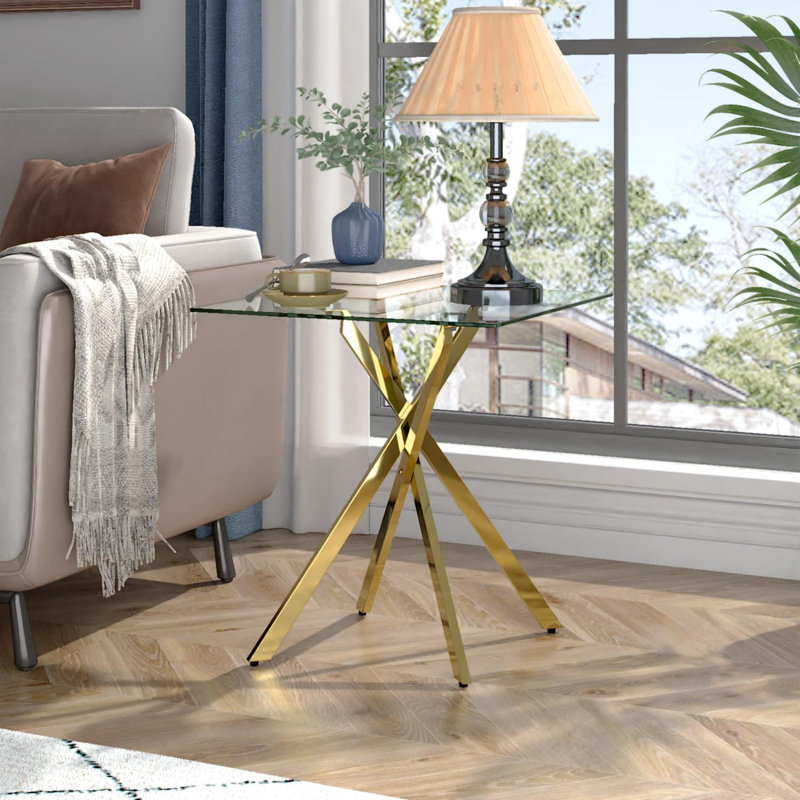 Glass 1 Tier Plant Stand