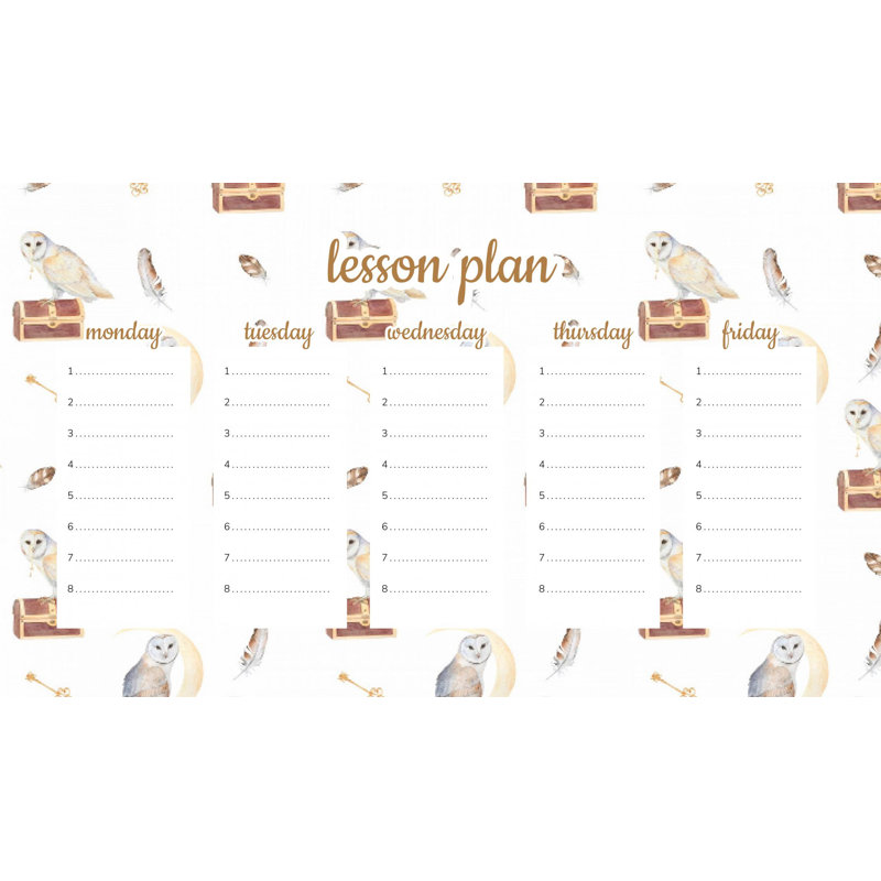 Magnetic Lesson Plan Mysterious Owls