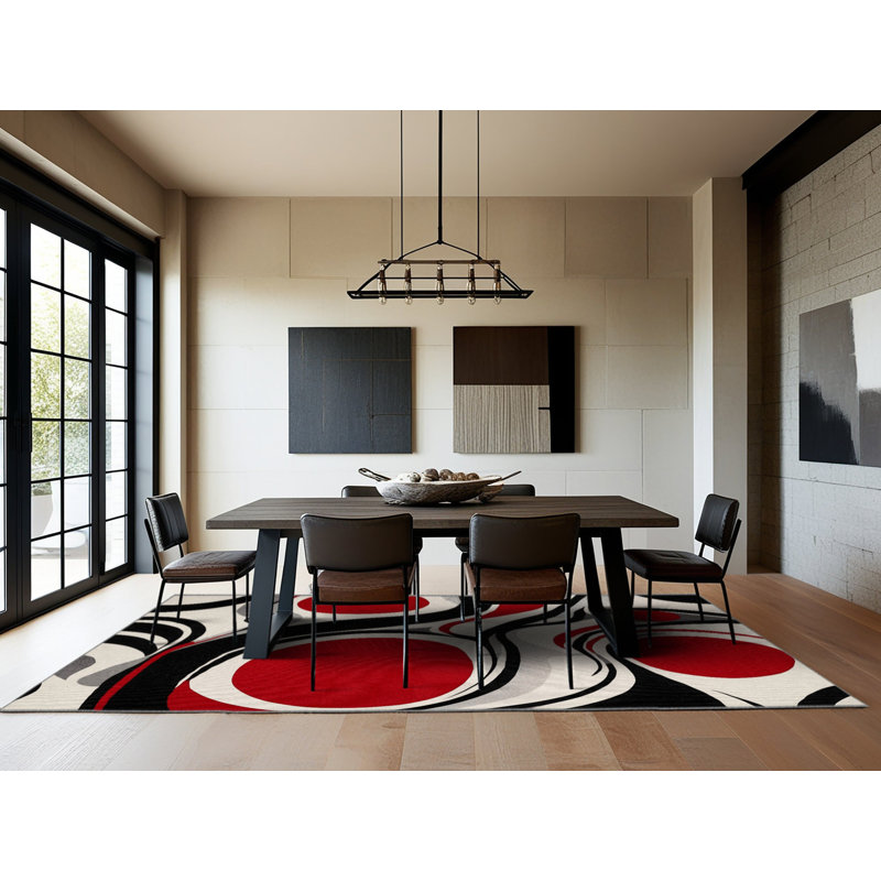 Tapis Cerise Glow, Rectangle 4pi x 6 pi