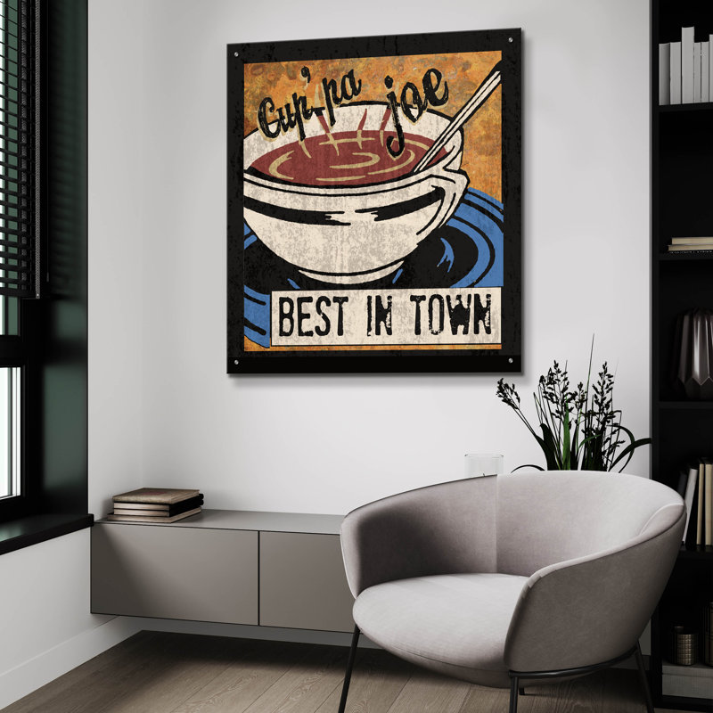 «Best In Town» par Erin Clark, art mural en verre acrylique, H 36 po x l 36 po x P 0,2 po