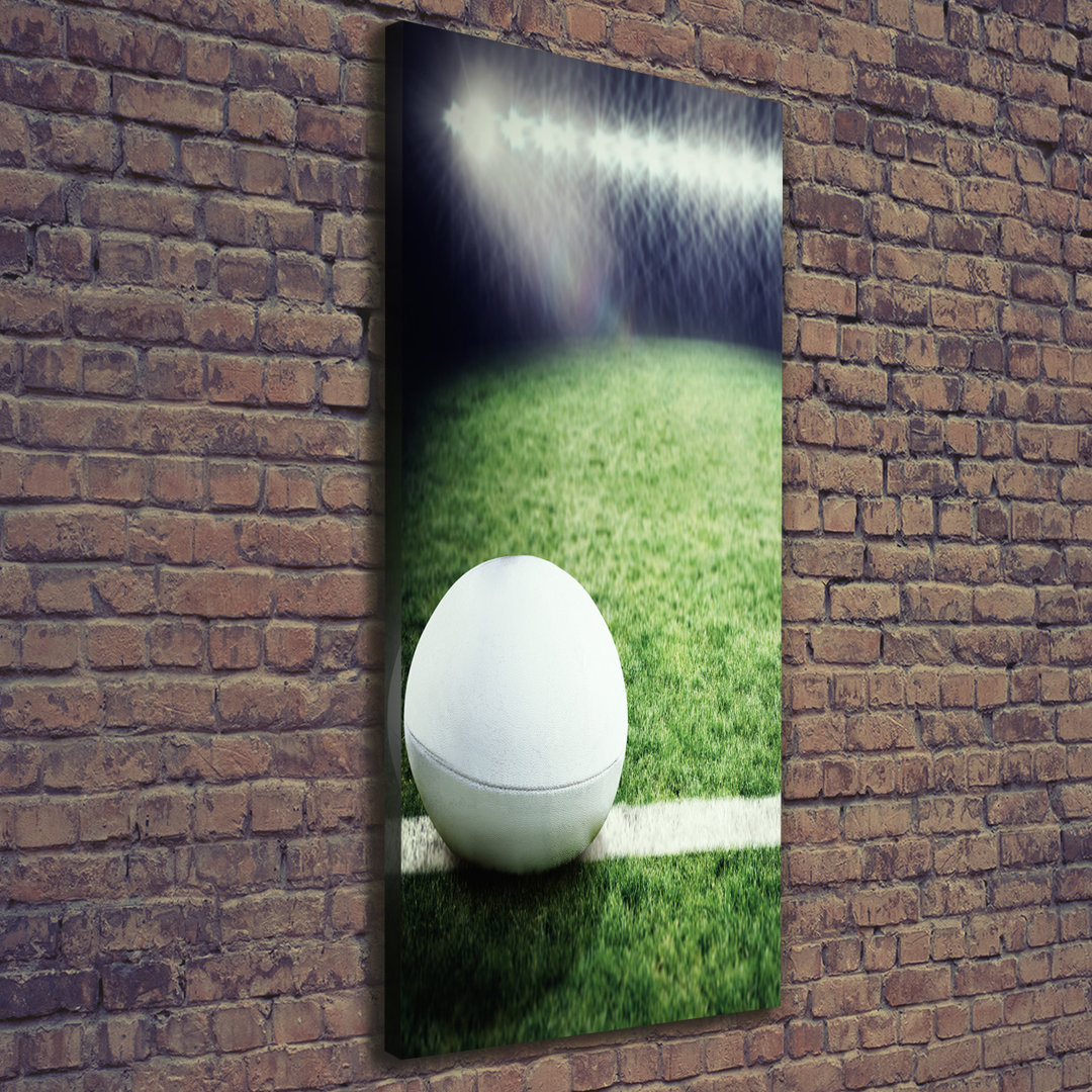 Rugby-Ball - Kunstdrucke auf Leinwand - Wrapped Canvas