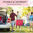 Pink Outdoor Chair With Breathable Mesh And Reclining Back For Yard, Patio Camping Sun Tanning By , Folding Seat