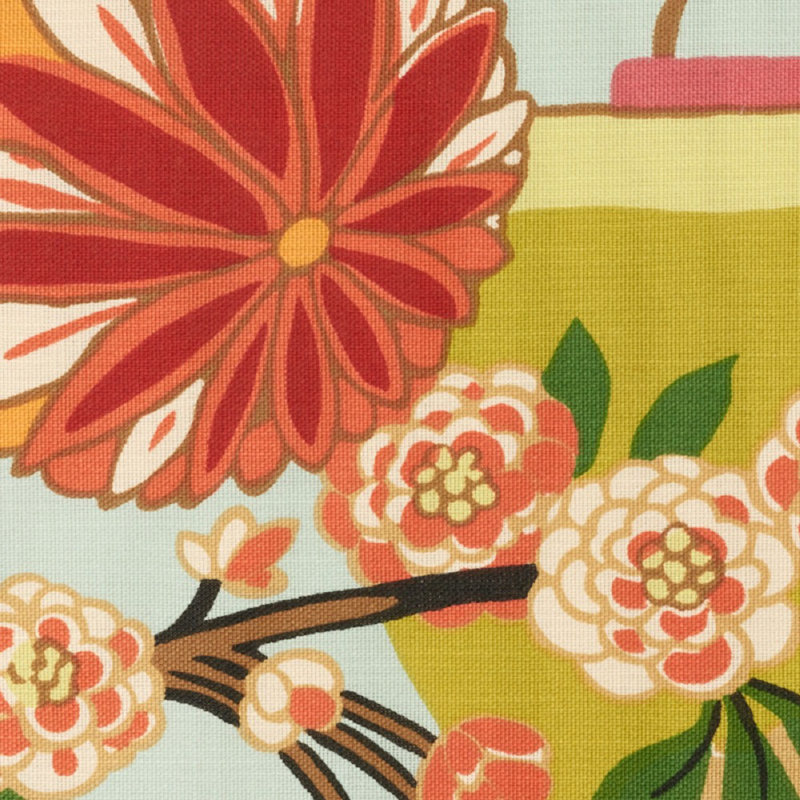 Chiang Mai Indoor/Outdoor Fabric, Aquamarine