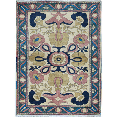 Hand-Knotted High-Quality Pink Area Rug
