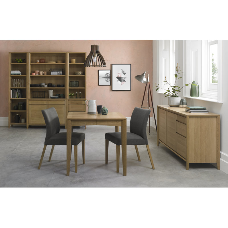 Izzie Rectangular Dining Table,  H77 x L80 x W80cm, Oak, Oak