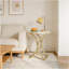 Table d'appoint pour canapé polyvalente, table de bout ronde chic, table basse étroite