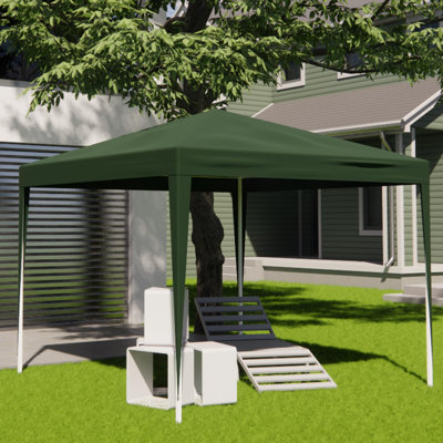 3 X 3m Patio Pop Up Gazebo, Outdoor Party Wedding Tent Canopy