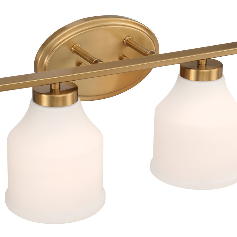 6 - Light Dimmable Vanity Light, Brushed Gold