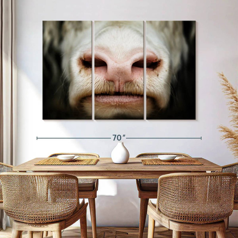 Brampt Cow Muzzle, 42" H x 65" W