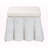 Luciana Rattan Ottoman with Scallops in Bohemian Style, 16.32'' H X 26.99'' W X 26.99'' D-761334345