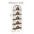 70.87'' Tall Arched Bookshelf, 5 Tier Bookcase With Metal Frame-1374317656
