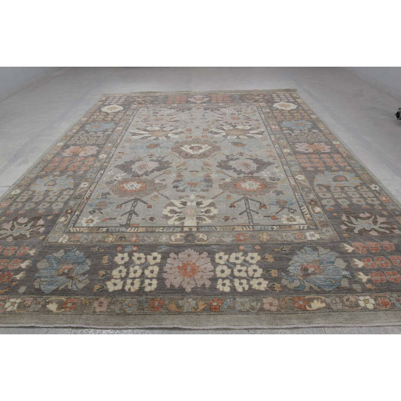 Transitional One-of-a-Kind Rectangle 10' X 13'8" Hand Knotted Area Rug