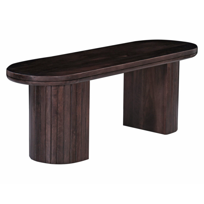 Banc de salle à manger ovale en bois brun 70 po Stearns & Foster® Geneva