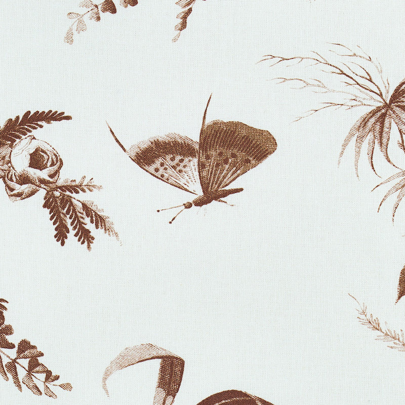 Tissu 100% coton Toile de La Prairie, Marron