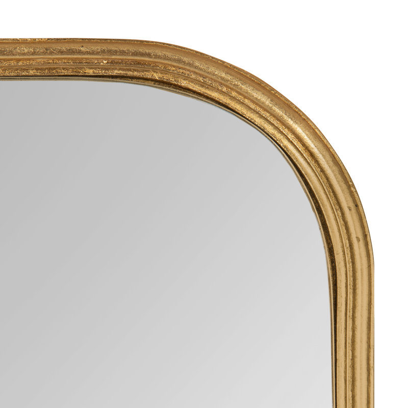 Engineered Wood NA Mirror, Gold