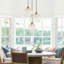 Suspension à 3 lumières en laiton mat avec abat-jour en verre cristal côtelé en forme de larme, luminaire moderne et réglable pour salle à manger