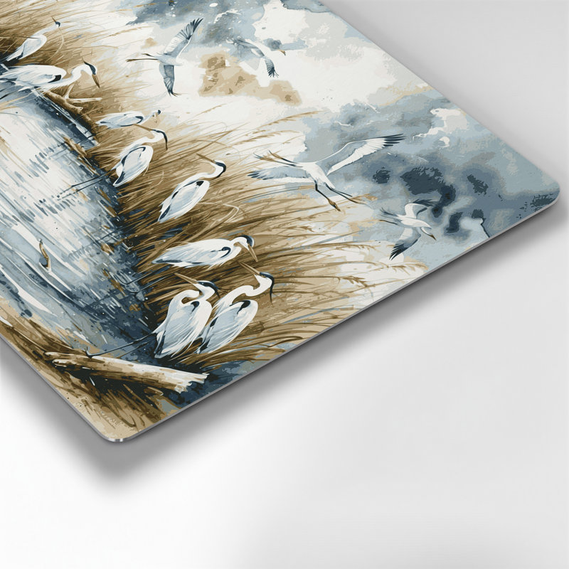 Art mural en métal Coastal Seabird Sanctuary, H 288 po x l 432 po x P 0,05 po