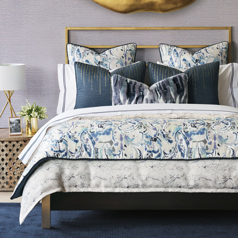 Tabitha Linen Blend Paisley Sham Set