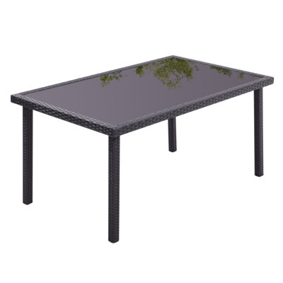 Gethers Rattan Dining Table