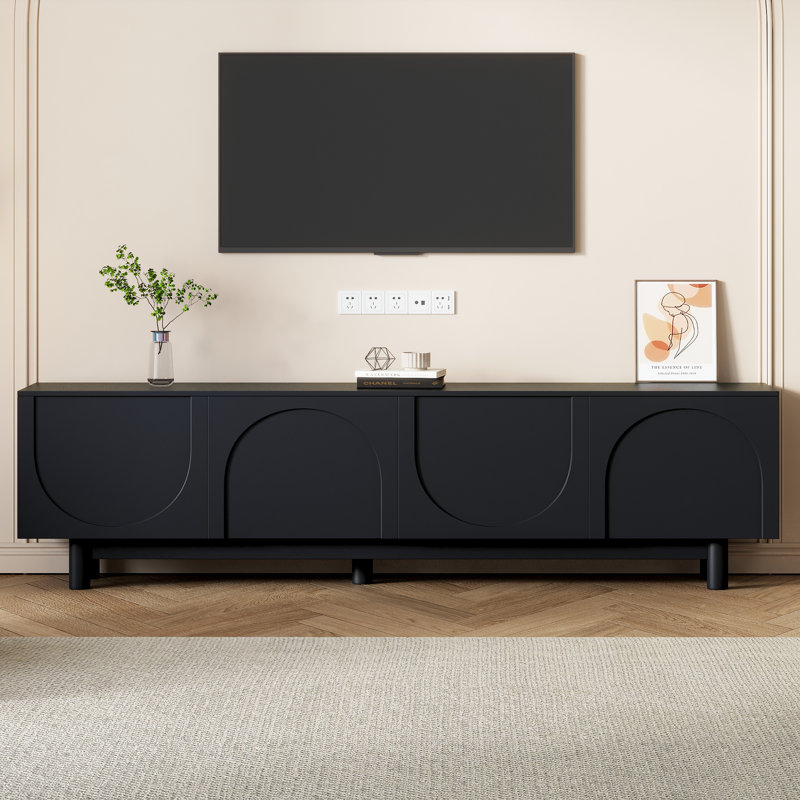 Console Deshawna 70,8, Noir