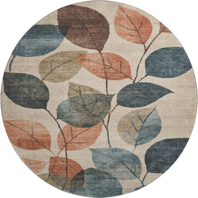 Premium Machine Washable Mayfield AMF1953 Floral Rug