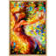 Portrait de femme passionnée danseuse, impressions sur toile colorées pour le décor de chambre à coucher de salon-104074528-104074525