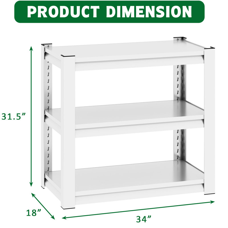 Support d'aquarium de 40 à 50 gallons, support d'aquarium en métal, L 31,5 po x l 18 po x H 34 po, 3 tablettes réglables et coussins de protection du sol, plateforme d'installation sans effort, tablette, solide,