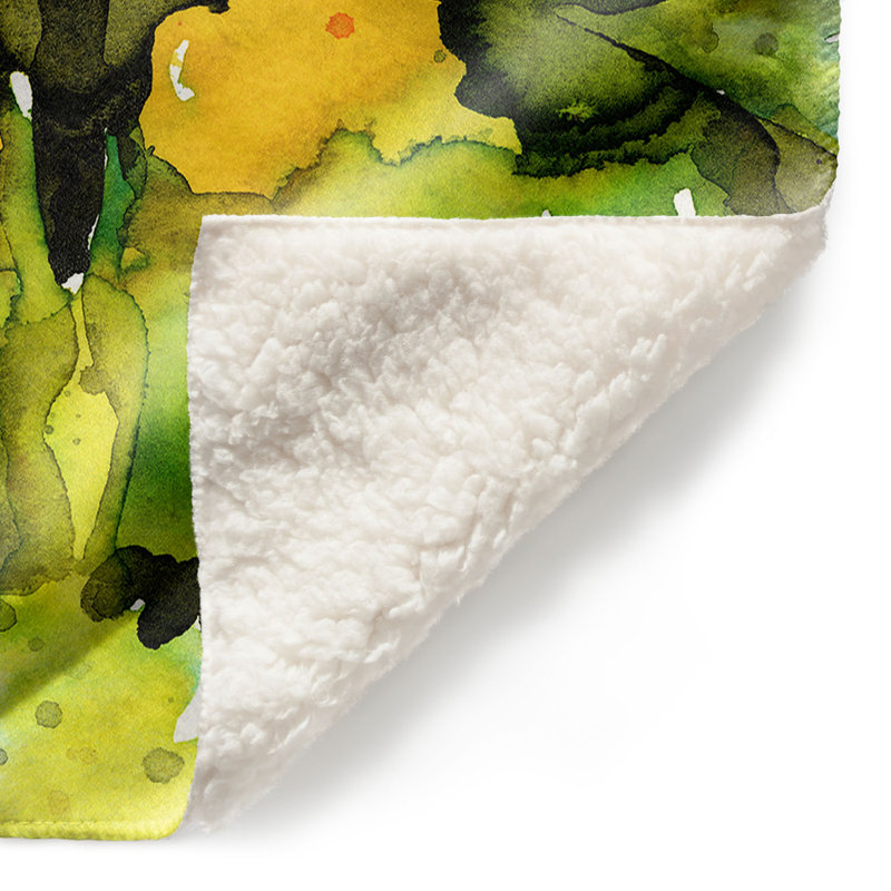 Couverture sherpae douce 36 de papillon aquarelle, l 51 po x L 60 po