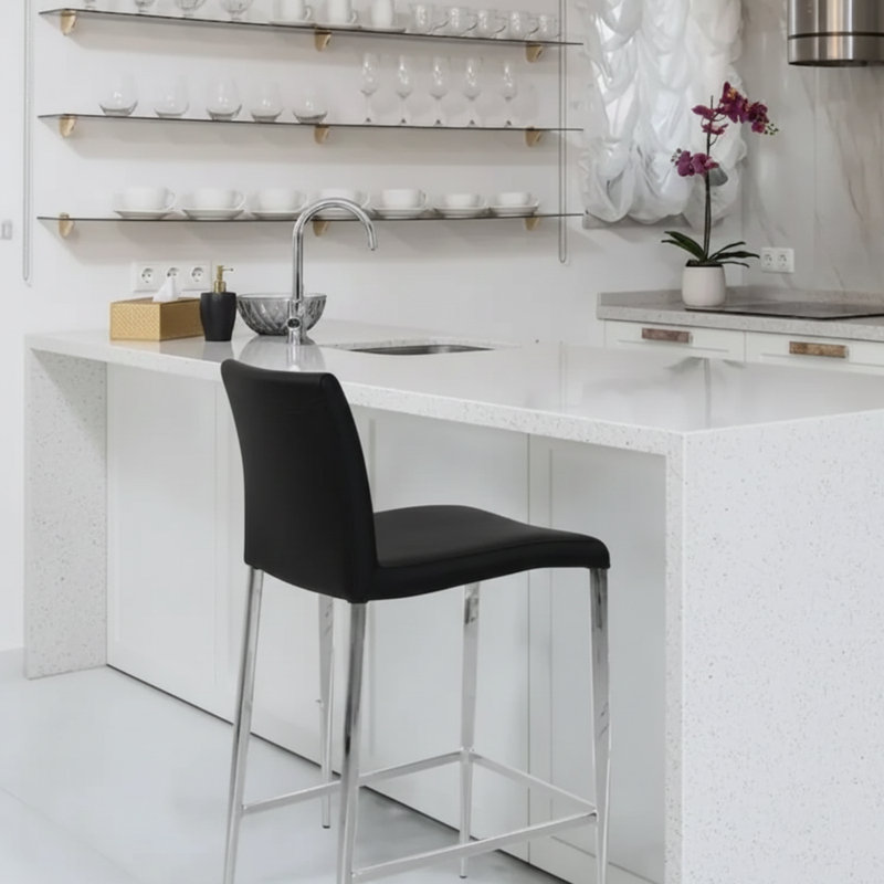 Tabouret de comptoir Samuel 26 po, Noir