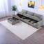 Canapés modulaires peu encombrants avec repose-pieds, tissu en polyester durable pour les salons modernes