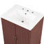 Meuble-lavabo simple 24,09 po avec plateau en céramique Quentavious